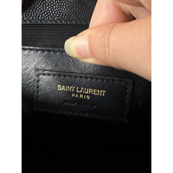Saint Laurent YSL Kate Black Shoulder Bag Small Grain de Poudre Leather - Picture 8 of 12